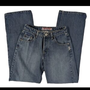 Vtg Womens Silver Jeans Canada 100% Cotton 26X32 Retro Y2K Button Fly 90's